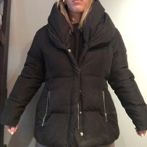 Black Michael Kors winter puffer coat